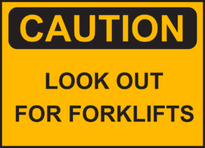 Forklift Caution sign
